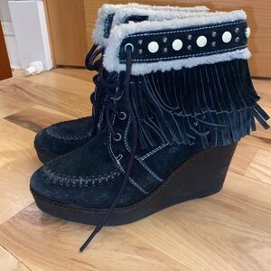 Sam Edelman keeper fringe wedge